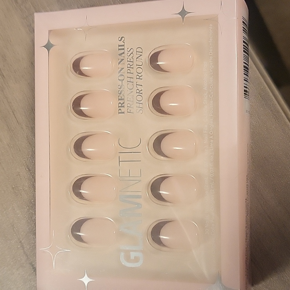 Glamnetic French Press Short Round Press-On Nails - Cream